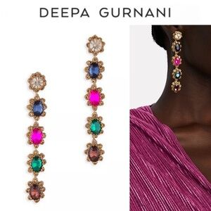 Deepa by Deepa Gurnani Daphne Multicolor Drop Earrings NWT 125$
